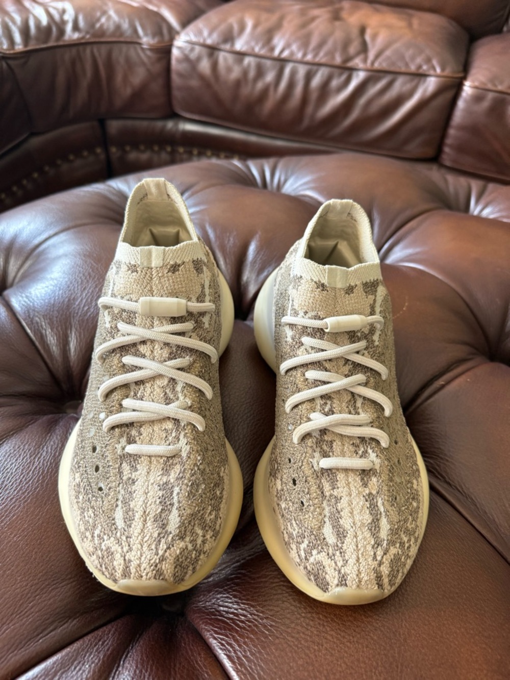 Yeezy Athletic Shoes in Beige and Cream-worn once, like new!